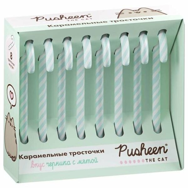 Карамель леденцовая Сладкая Сказка Pusheen карамельные тросточки