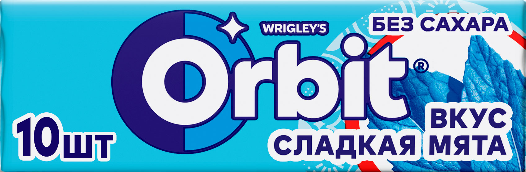 

Жевательная резинка Orbit Сладкая мята 13.6г