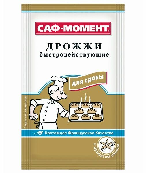 Дрожжи Саф-момент для сдобы с ароматом Ванили быстродействующие
