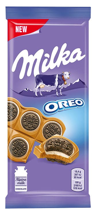 

Шоколад молочный Milka с круглым печеньем Oreo ваниль 92 г дизайн упаковки в ассортименте