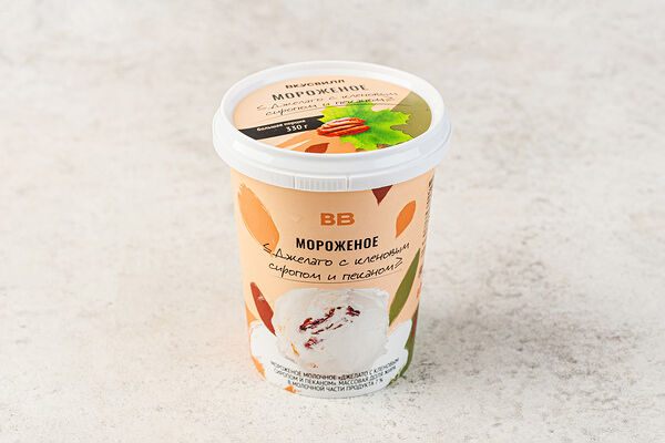 Мороженое Джелато с кленовым сиропом и пеканом, Продукт замороженный