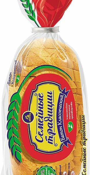 Батон Семейные Традиции Классический в нарезке 300 г