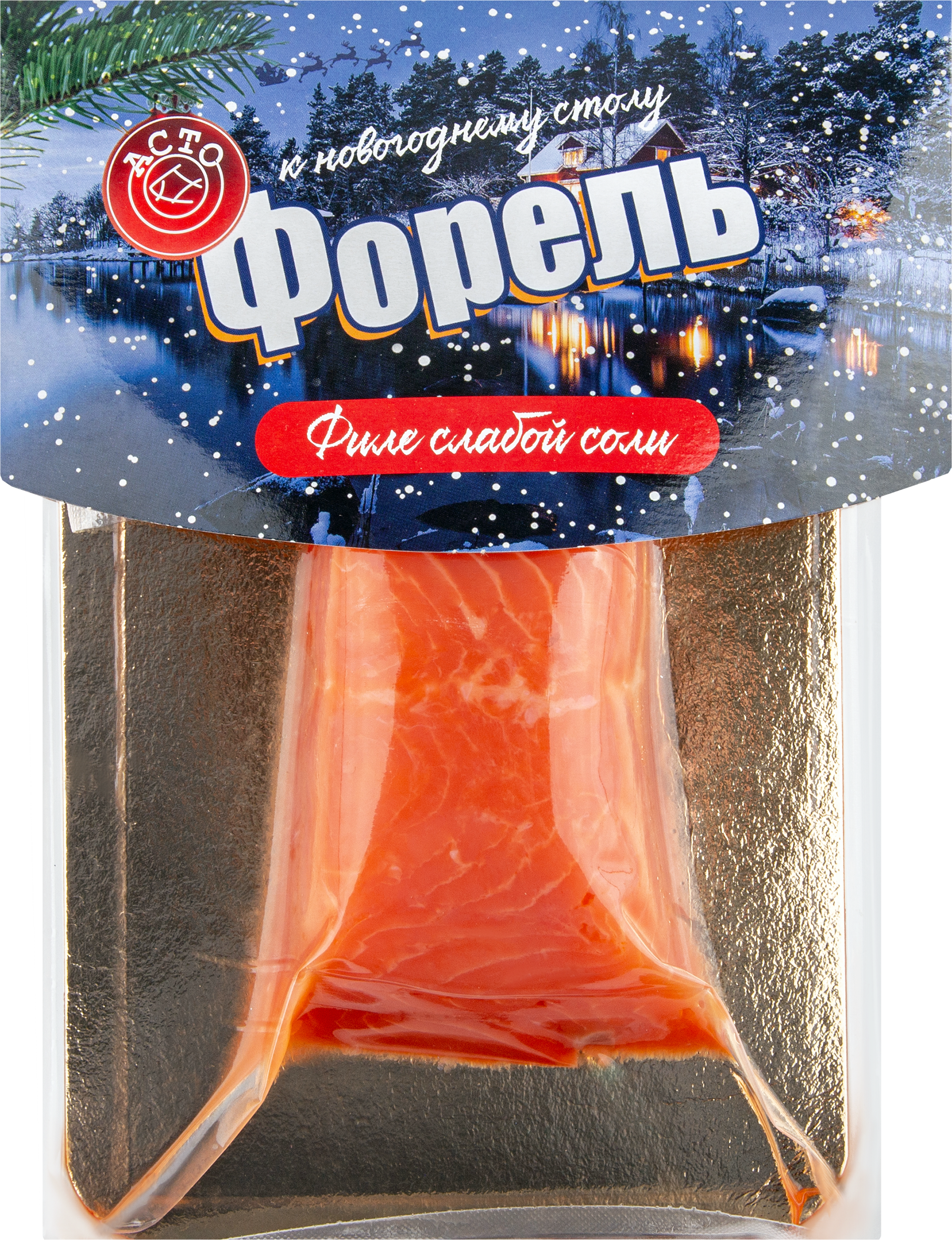 

Форель слабосоленая Асто филе-кусок 130 г