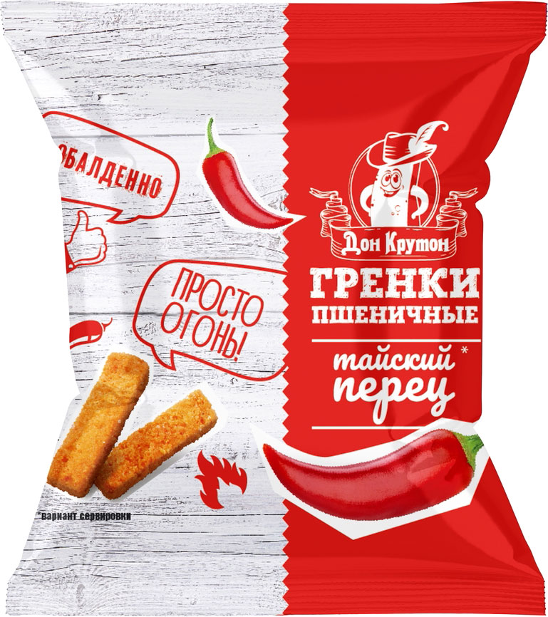 

Гренки Дон Крутон пшеничные Красная икра