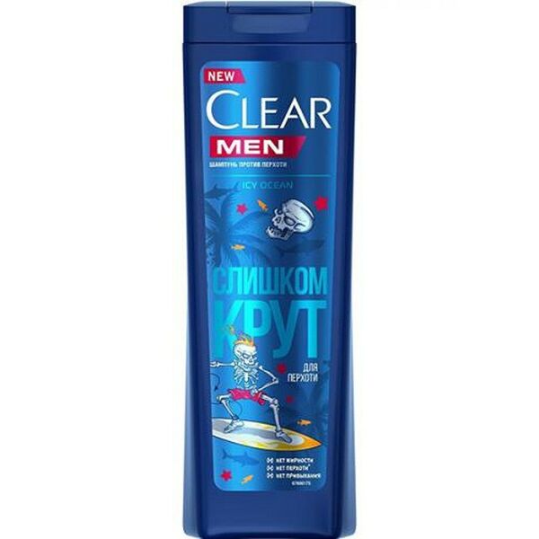 Шампунь для волос Clear Vita Abe Icy Ocean мужской, 380 мл