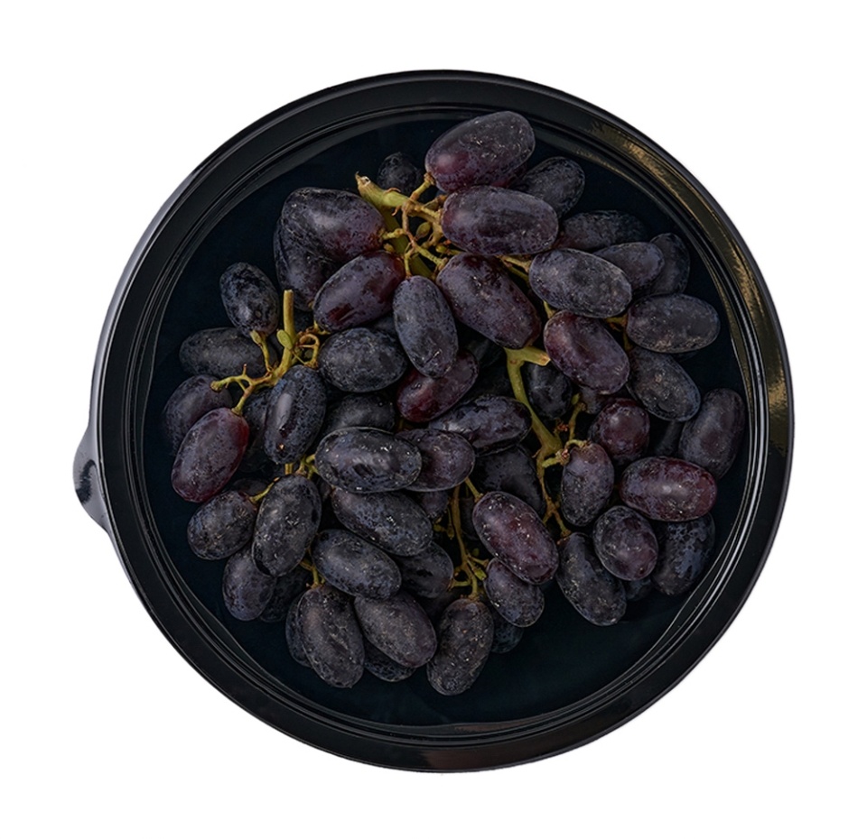 

Виноград дамский пальчик черный с косточкой