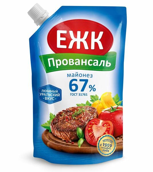 Майонез ЕЖК Провансаль 67% 400 мл