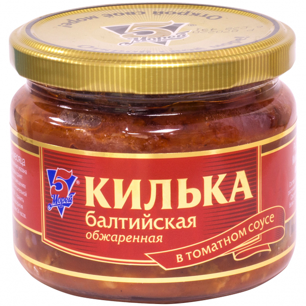 Килька балтийская в томатном соусе 5 Морей