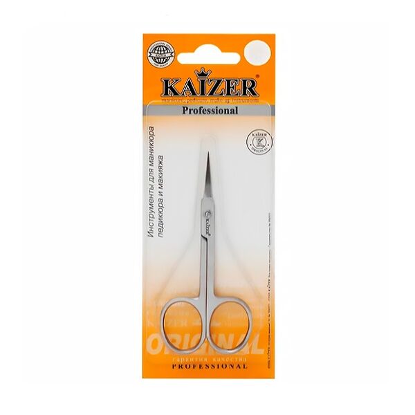 Ножницы маникюрные Kaizer прямые, ручная алмазная заточка арт. 404058
