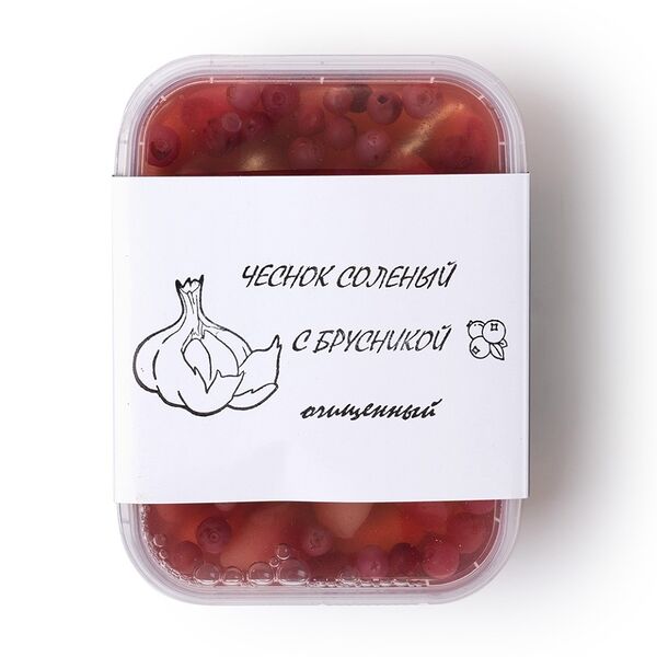 Чеснок соленый с брусникой очищенный Craftingfoods