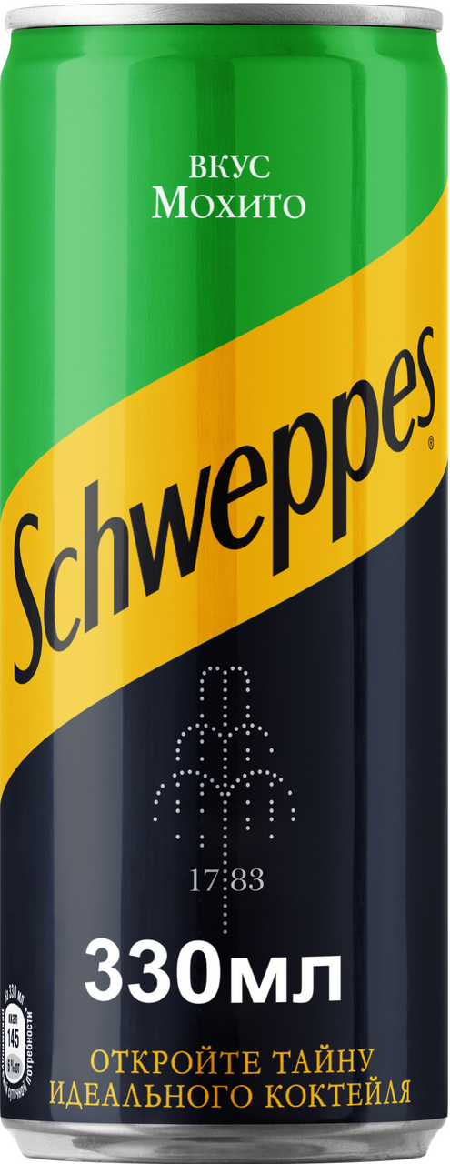 

Газированный напиток Schweppes мохито 330 мл