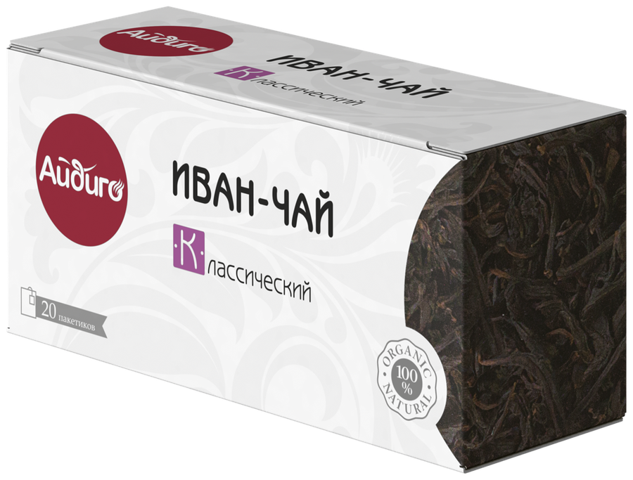 

Чай травяной АЙДИГО Иван-чай, 20пак
