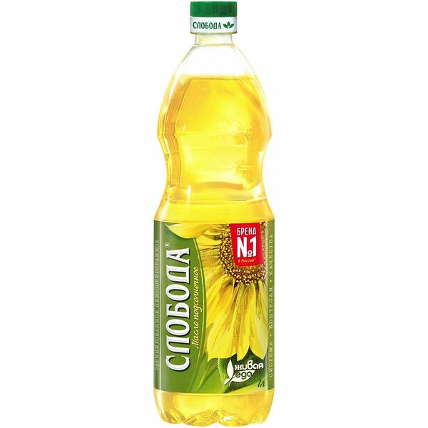 Масло подсолнечное Слобода рафинированное дезодорированное