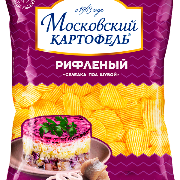 Чипсы Московский картофель Селедка под шубой 130 г