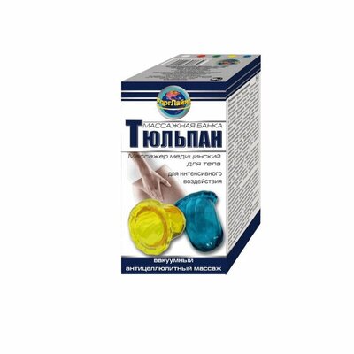 Банка массажная Торг Лайнс Тюльпан для тела 2 шт. цвет в ассортименте