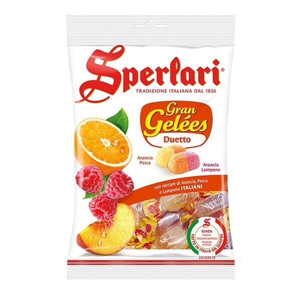 Мармелад Sperlari желейно-фруктовый Bi-flavored 175г, Италия