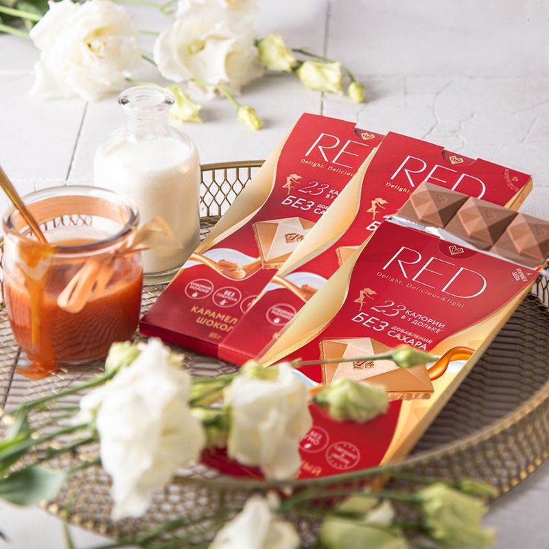 

Шоколад RED Карамелизованный молочный 85 г