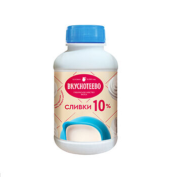 Сливки Вкуснотеево ультрапастеризованные 10% 450г