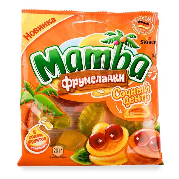 Жевательный мармелад Mamba Сочный центр 70 г