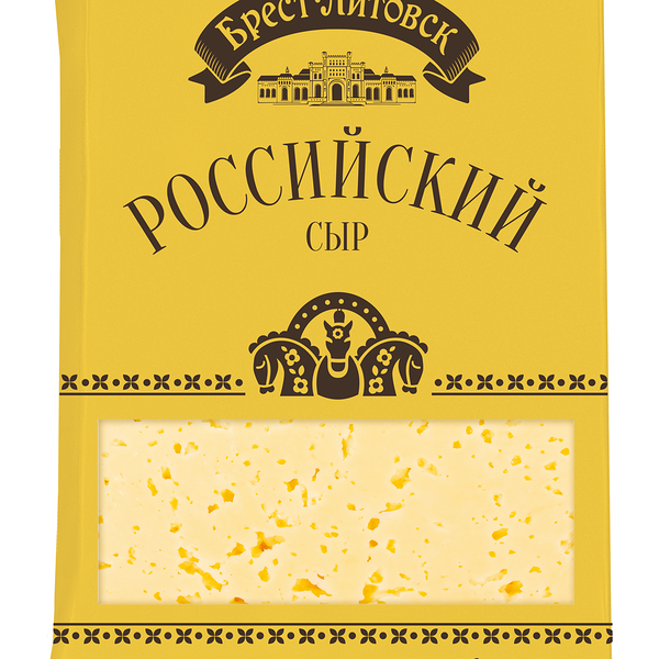 Сыр Савушкин продукт Брест-Литовск Российский 50% полутвердый, 200г