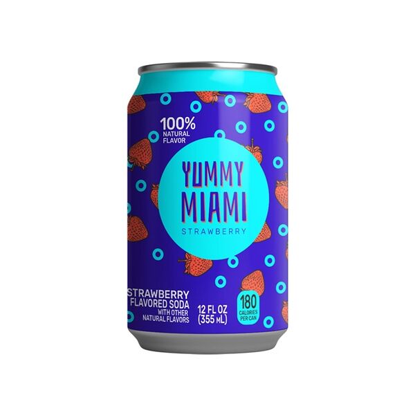 Напиток газированный YUMMY MIAMI Strawberry, США