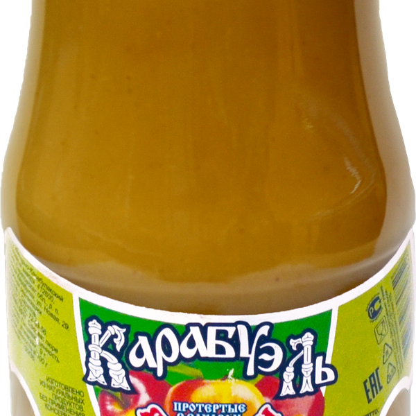 Яблоки КАРАБУЭЛЬ протертые с сахаром, 520г