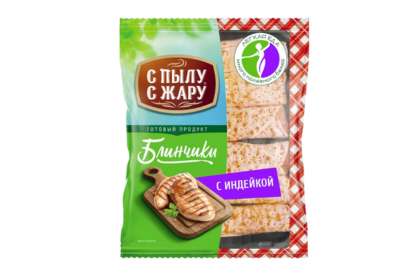 Блинчики С пылу с жару с индейкой замороженные