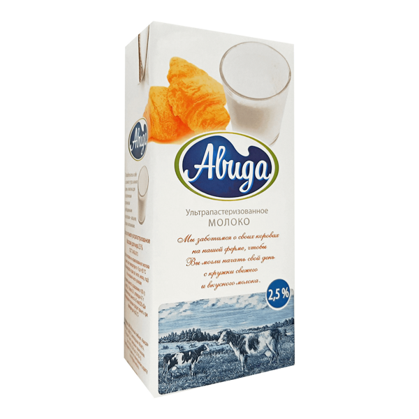 Молоко ультрапастеризованное Авида 2,5%
