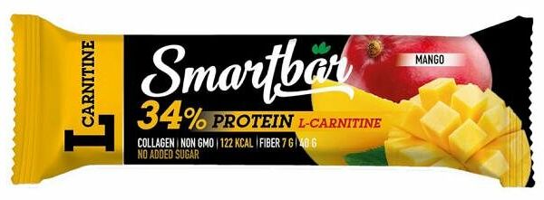 Батончик Smartbar Protein L-carnitine протеиновый с L-карнитином Манго 40г