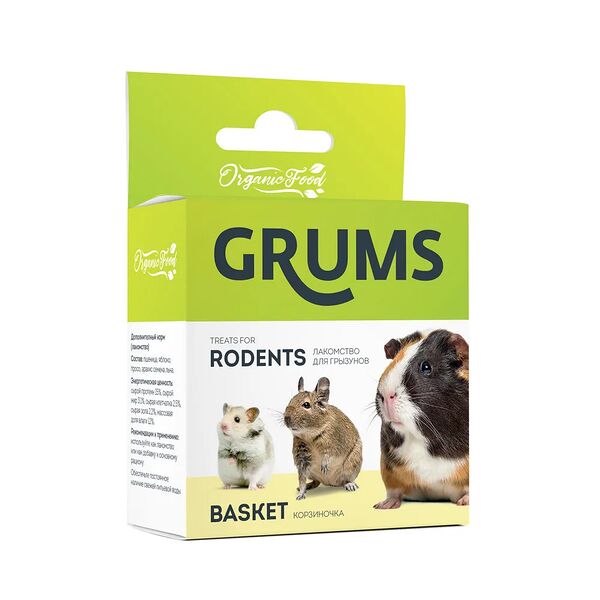 Лакомство для грызунов Фруктово-ореховая корзинка 40г