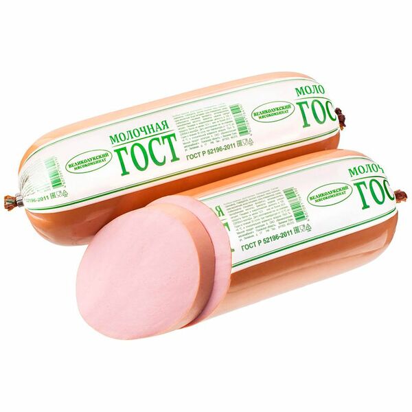 Колбаса МК ВЕЛИКОЛУКСКИЙ Молочная вар. ГОСТ ц/о з/а охл, вес