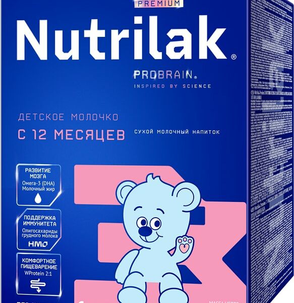 Смесь Nutrilak Premium+ 3 600г
