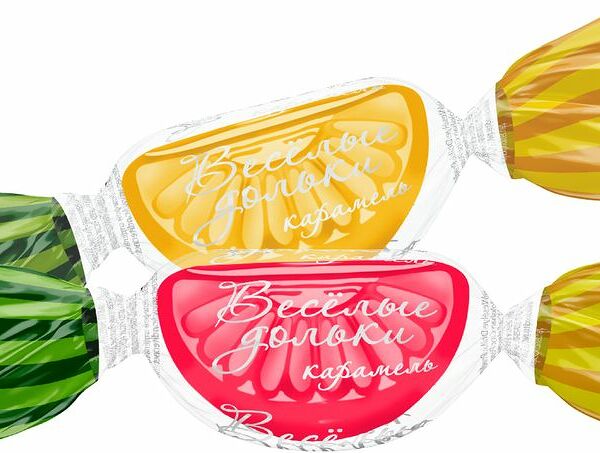 Карамель Невский кондитер Веселые Дольки со вкусом лимона, апельсина, грейпфрута