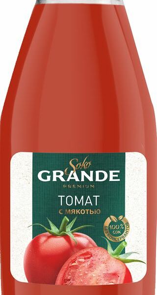 Сок Soko Grande томатный с морской солью для детского питания с 3 лет 0.3л