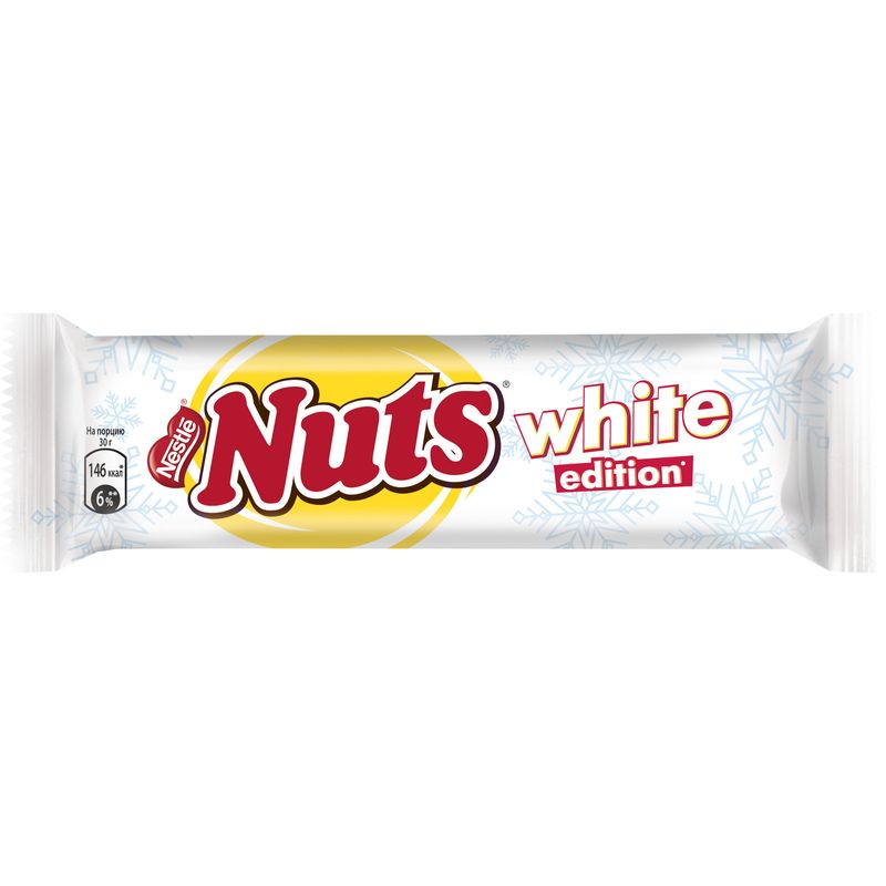 

Шоколадный батончик Nuts Duo Limited Edition белый шоколад