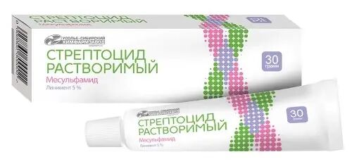Стрептоцид растворимый линимент 5% 30 г