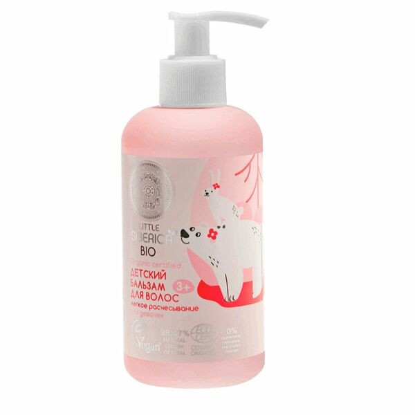 Бальзам для волос Little Siberica Bio 250 мл для девочек легкое расчесывание