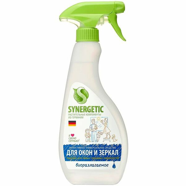Средство Synergetic для мытья окон биоразлагаемое, 500мл
