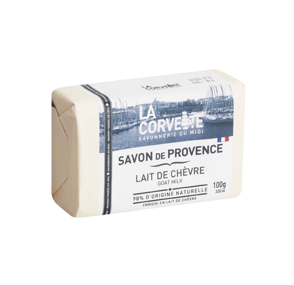 

Мыло прованское «Козье молоко» туалетное, La Corvette, 100 г, Франция