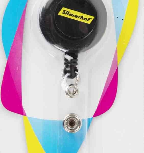 Рулетка для бейджа Silwerhof цвет: черный, 70 см