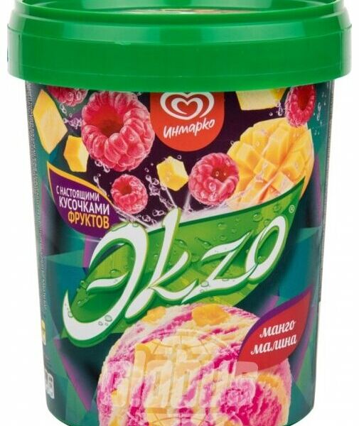 Мороженое молочное Эkzo Манго, малина 2%