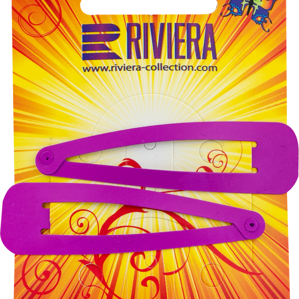 Заколки для волос RIVIERA металлические/пластмассовые, 2шт