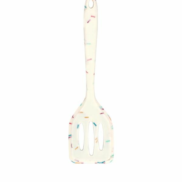 Лопатка Atmosphere Confetti с прорезями силиконовая