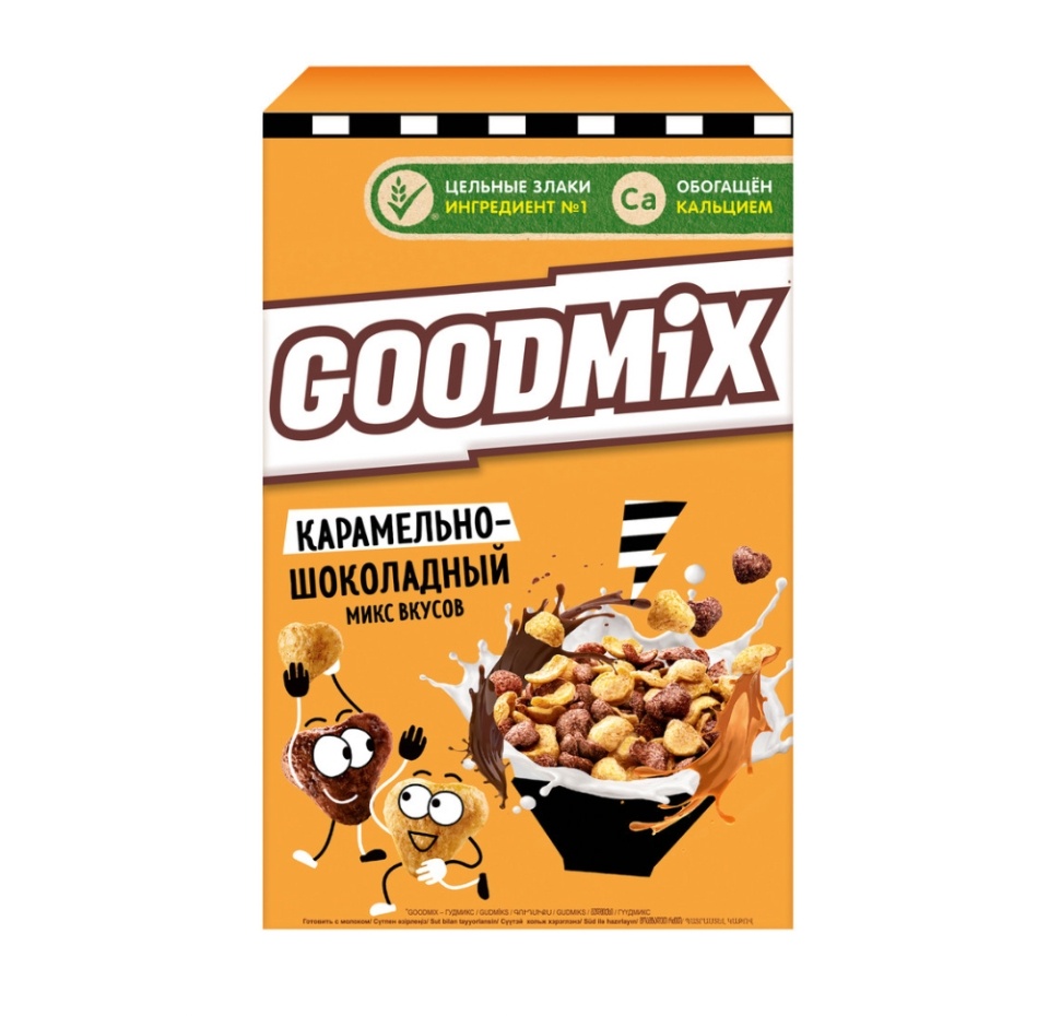 

Готовый завтрак Goodmix карамельно-шоколадный коробка 230г