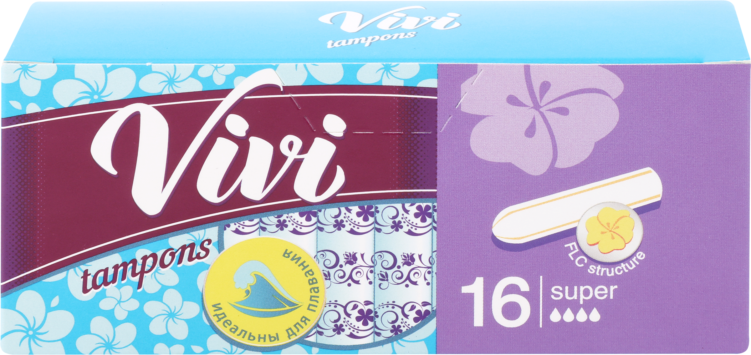 

Тампоны Vivi Super без аппликатора 16 шт.