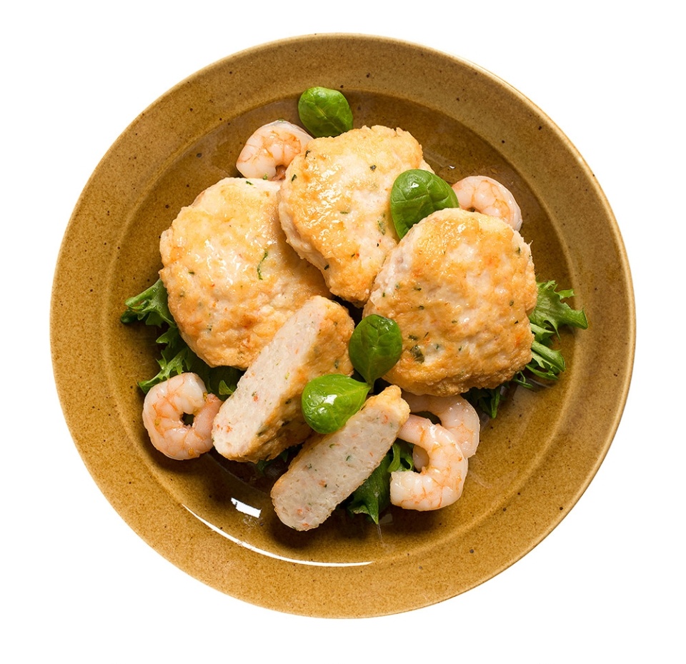 

Котлеты с судаком и креветками белоногими Азбука вкуса жареные 4 шт 340 г