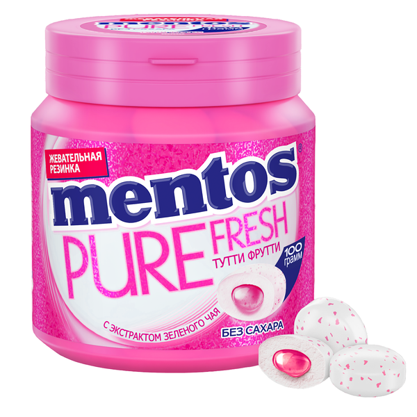 Резинка жевательная Mentos Pure Fresh Тутти Фрутти