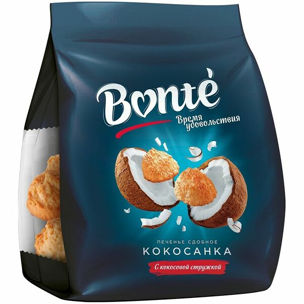 Печенье кокосанка сдобное Bonte Bakery, 270г