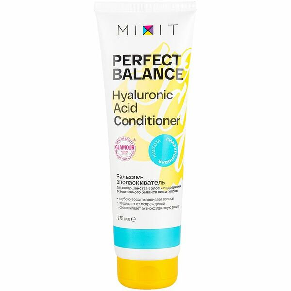Бальзам-ополаскиватель Mixit Perfect Balance Hyaluronic Acid Conditioner для совершенства волос и поддержания естественного баланс 275 мл