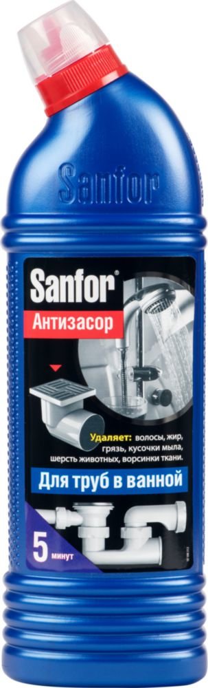 

Средство Sanfor для очистки канализационных труб 1 л